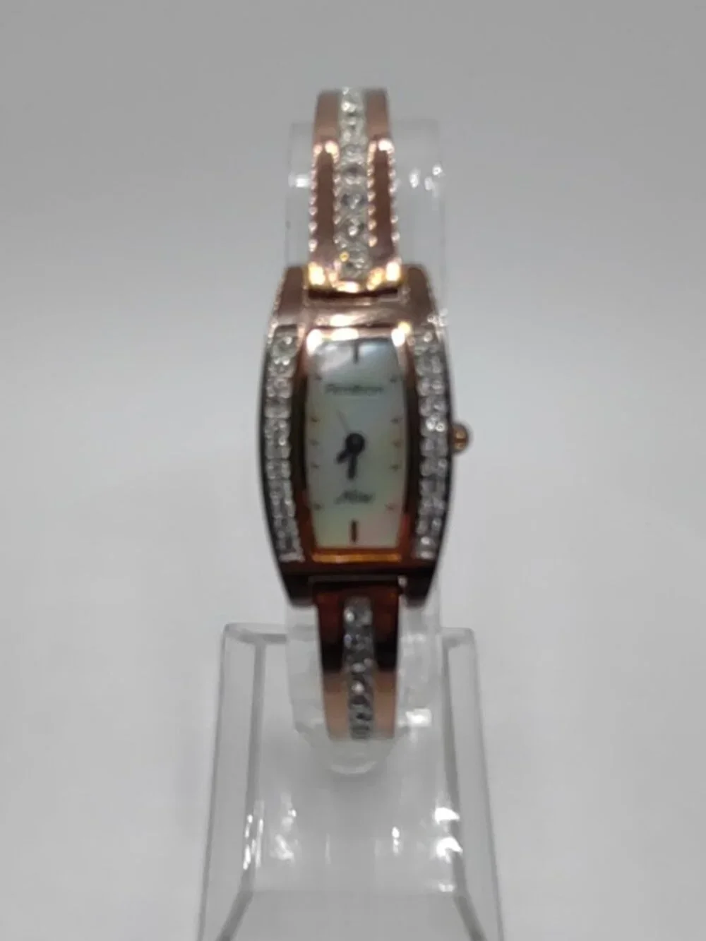 Womens Watch Rose-Gold Armitron Mother of Pearl Face w/ New Battery